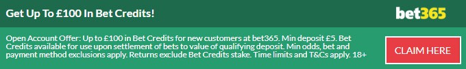 Bet Credits from bet365